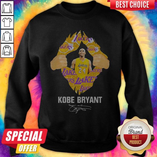 Awesome Blood Inside Me Kobe Bryant Signature Sweatshirt