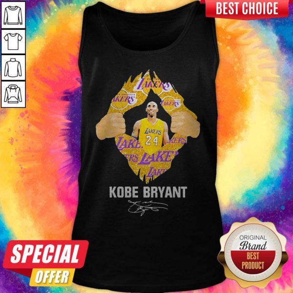 Awesome Blood Inside Me Kobe Bryant Signature Tank Top