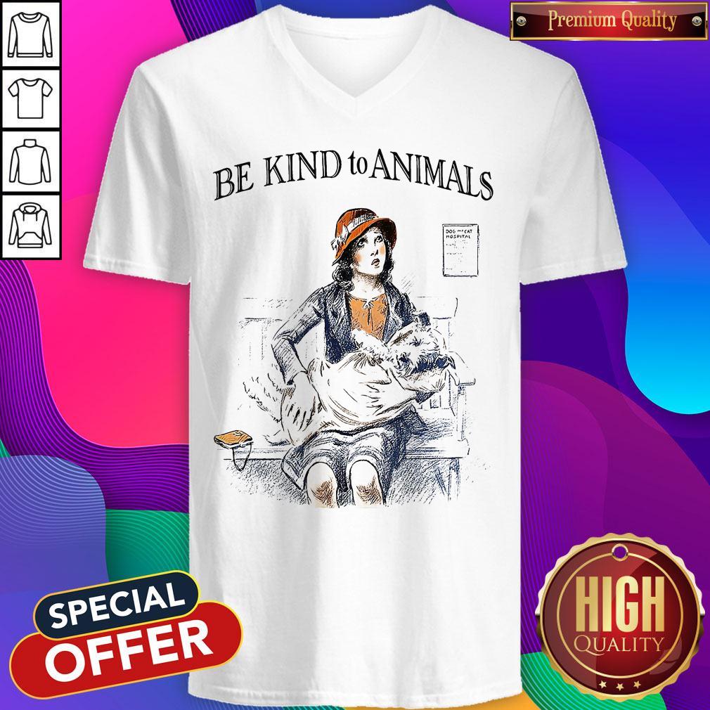 Funny Be Kind To Animals V-neck