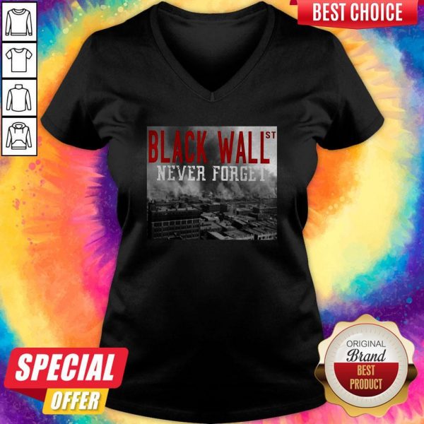 Official Black Wall St Never Forget City V-neck