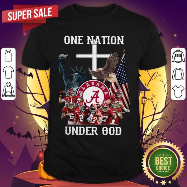 Alabama Crimson Tide One Nation Under God Shirt