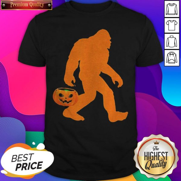 Awesome Bigfoot Pumpkin Halloween Costume Shirt