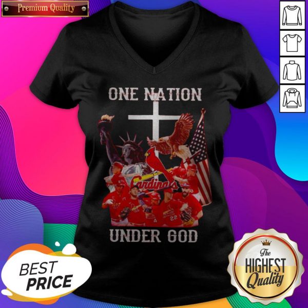 Cardinals One Nation Under God V-neck