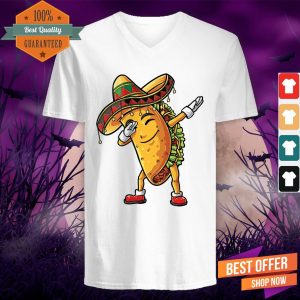 Dabbing Taco Day Of The Dead Dia De Los Muertos V-neck
