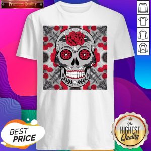 Day Of The Dead Sugar Skull With Rose T-Shirt