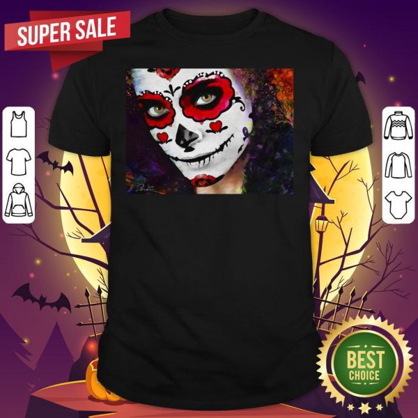 La Catrina Sugar Skull Girl Day Of Dead Día De Muertos Shirt