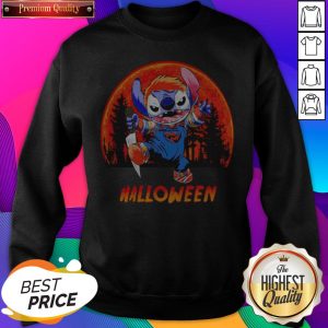 Pretty Stitch Moon HalloweenSweat Shirt