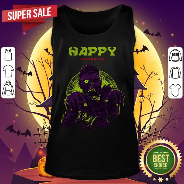 Spooky Zombie Happy Halloween Day Tank Top