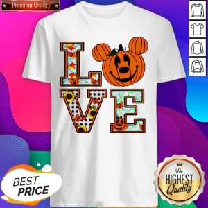 Sunflower Mickey Mouse Pumpkin Love Shirt