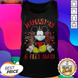 Yoga Chill Mickey Mouse Mask Namastay 6 Feet Away Tank Top