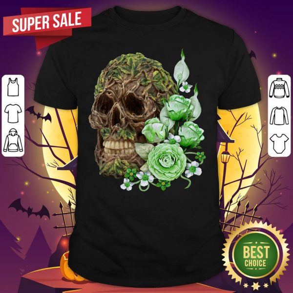 Unique Cool Floral Tree Spirit Skull Day Of The Dead Muertos Shirt