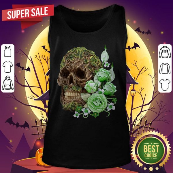 Unique Cool Floral Tree Spirit Skull Day Of The Dead Muertos Tank Top
