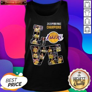2020 NBA Finals Champions Los Angeles Lakers Love Signatures Tank Top- Design By Sheenytee.com