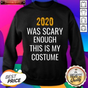 2020 Was Scary Enough This Is My Costume Sweatshirt- Design By Sheenytee.com