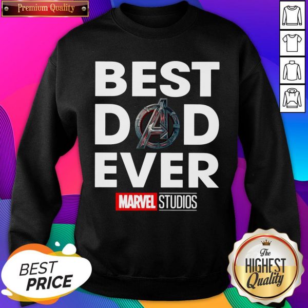 Best Dad Ever Marvel Studios Sweatshirt- Design By Sheenytee.com
