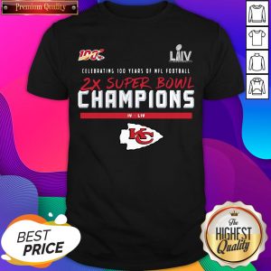 Celebrating 100 Years Of NFL Football 2x Super Bowl Champions Shirt- Design By Sheenytee.com