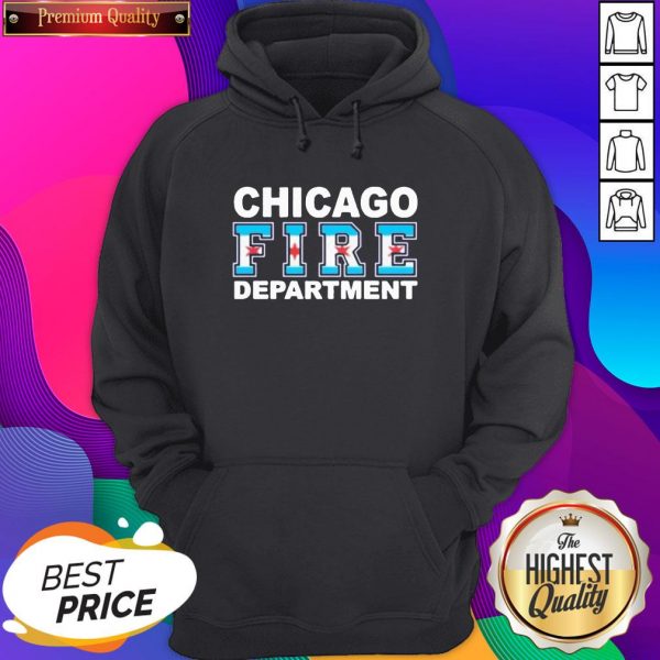 Chicago Fire Department Flag Hoodie- Design By Sheenytee.com