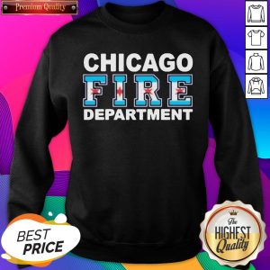 Chicago Fire Department Flag Sweatshirt- Design By Sheenytee.com