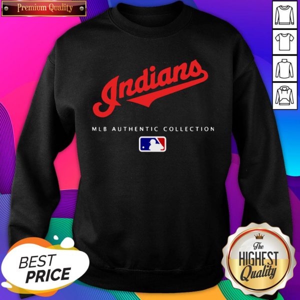 Cleveland Indians MLB Authentic Collection Sweatshirt- Design By Sheenytee.com