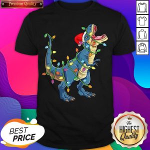 Dinosaur Light Christmas Shirt- Design By Sheenytee.com