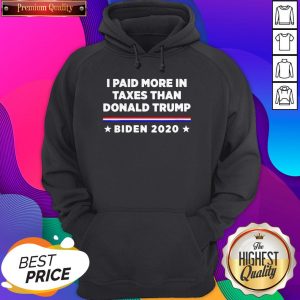 2020 I Paid More in Taxes Than Donald Trump US Hoodie