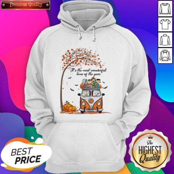 Car Peanuts It’s The Most Wonderful Time Of The Year Hoodie