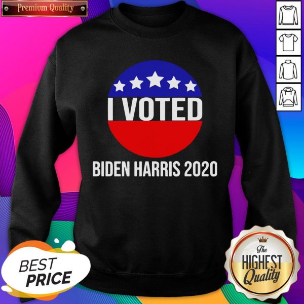 I Voted Biden Harris 2020 Sweatshirt- Design By Sheenytee.com