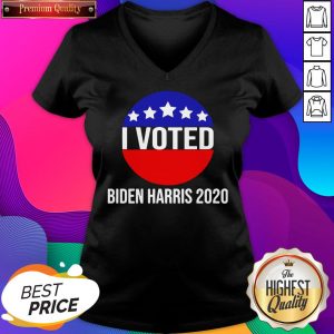 I Voted Biden Harris 2020 V-neck- Design By Sheenytee.com