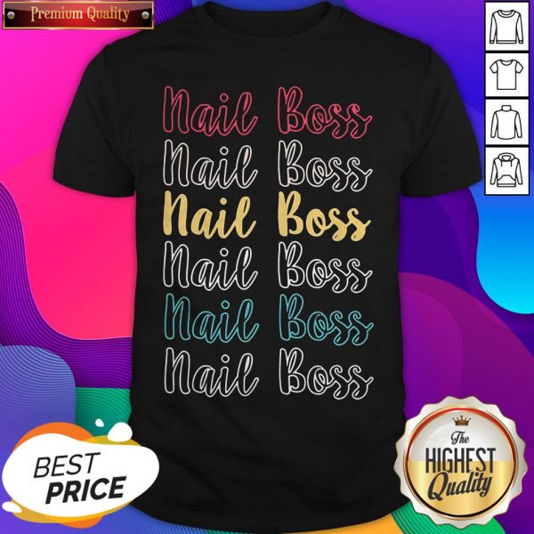 Official Nail Boss Vintage Logo Shirt- Design by Sheenytee.com