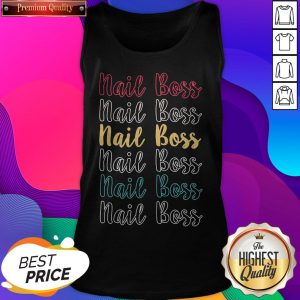 Official Nail Boss Vintage Logo Tank Top- Design by Sheenytee.com