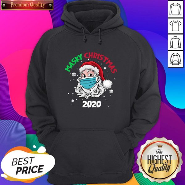 Santa Face Mask Masky Christmas 2020 Hoodie- Design By Sheenytee.com