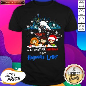 Chibi All I Want For Christmas Is Hogwarts Letter Shirt
