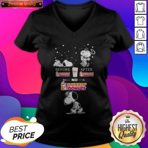 I Am A Simple Woman Heart Dunkin Donuts V-neck