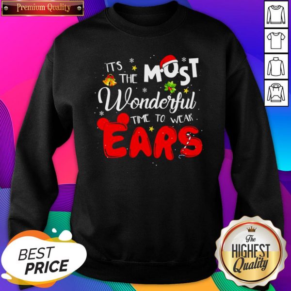 Disney Christmas It’s The Most Wonderful Time To Wear Ears SweatShirt