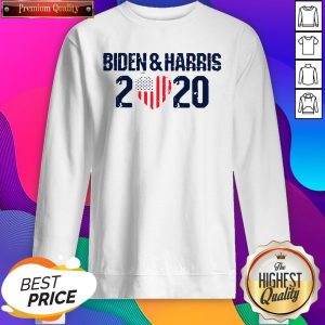 Biden And Harris 2020 Heart American Flag SweatShirt