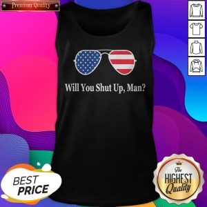 Glass American Flag Will You Shut Up Man Tank Top