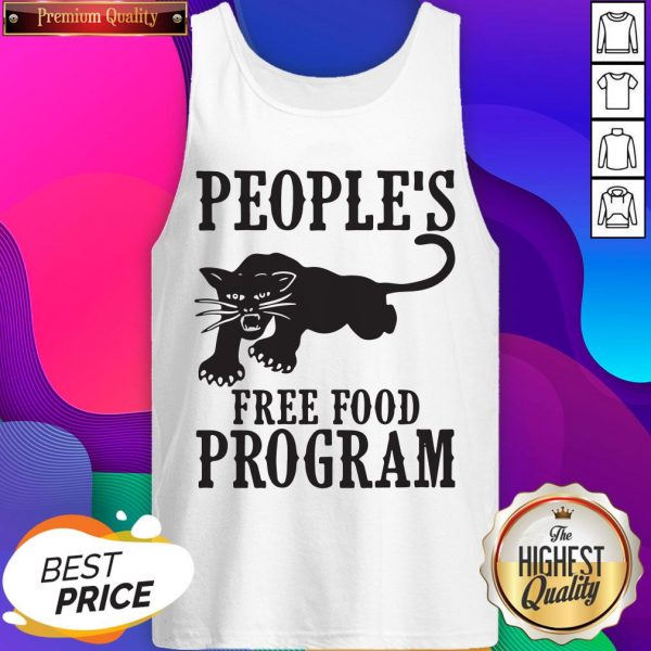 Peoples Free Food Program Black Panther Tank Top