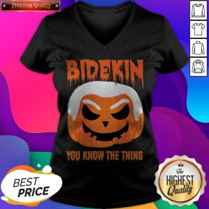 Bidekin Biden You Know The Thing Halloween V-neck