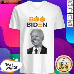 Pro Joe Biden American Elections Halloween Boo Pumpkin V_neck