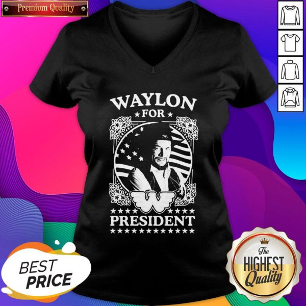 Awesome Waylon For President Us Flag V-neck