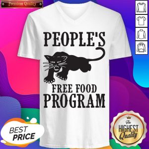 Peoples Free Food Program Black Panther V-neck