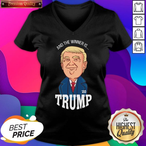 Election Winner Champions President Donald Trump V-neck- Design By Sheenytee.com