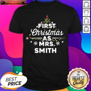 First Christmas As Mrs. Johnson Tree Light Classic Men's T-Shirt- Design By Sheenytee.com