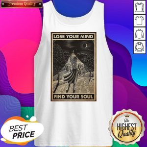 Funny Girl With Books Into The Forest Lose Your Mind Find Your Soul Tank Top- Design By Sheenytee.com