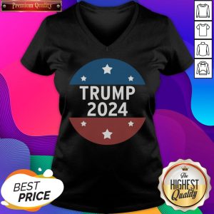 Funny Trump 2024 For President And Relection V-neck- Design By Sheenytee.com
