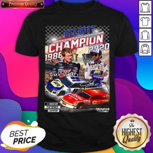 Good Elliott Nascar Cup Series Champion 1988 2020 Signature Shirt- Design By Romancetees.com