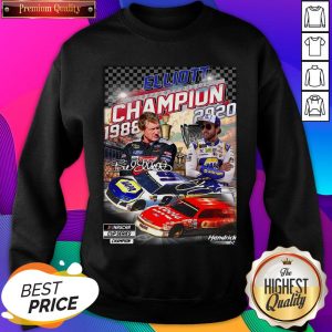 Good Elliott Nascar Cup Series Champion 1988 2020 Signature Sweatshirt- Design By Romancetees.com