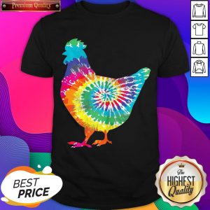 Hot Chicken Tie Dye Hippie Poultry Farmer Farm Shirt- Design By Sheenytee.com