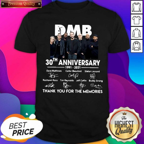 Hot DMB 30th Anniversary Thank You For The Memories Signatures Shirt- Design By Sheenytee.com