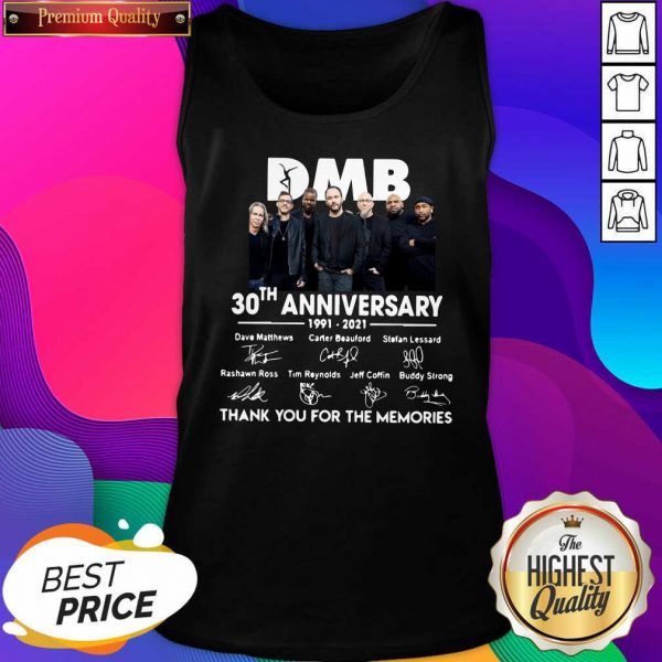 Hot DMB 30th Anniversary Thank You For The Memories Signatures Tank Top- Design By Sheenytee.com